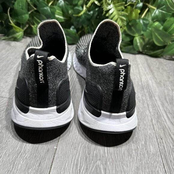 Nike React Phantom Run Flyknit 2 Shoes Men's 11 Black Running Athletic Sneakers - Picture 5 of 10
